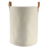 Cumpara ieftin Coș Rufe Textil Mare 40X52 Cm &ndash; Alb | Organizatoare Baie