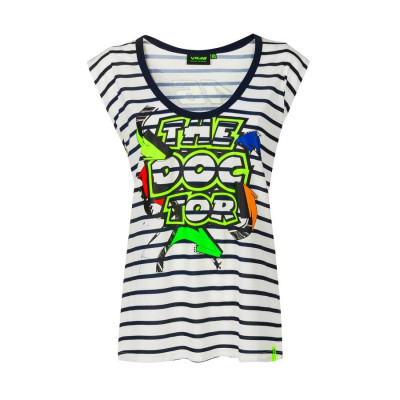 Valentino Rossi tricou de dama VR46 - Classic (Striped) 2020 - XS foto