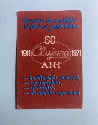 Calendar 1972 Clujana foto
