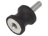 Atenuator de Vibrații M6 20mm Guma 19mm 319N