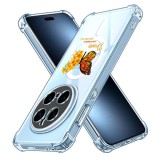Husa antisoc pentru honor magic7 pro - airbag magsafe, col&Egrave;uri ranforsate- butterfly galben