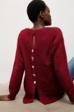 Answear.LAB pulover de lana culoarea bordo