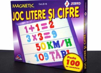 Joc magnetic litere si cifre foto