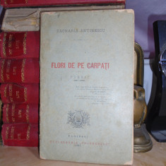 ZACHARIA ANTINESCU - FLORI PE CARPATI ( POESII ) , ED. 1-A , PLOIESCI , 1882
