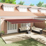 vidaXL Țesătură pentru copertină cu portocaliu și maro 600 &times; 350 cm 3331708