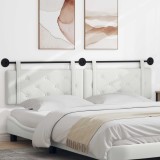 vidaXL Cap de pat suspendat Alb 210 x 55 x 5 cm Piele artificială 42031766
