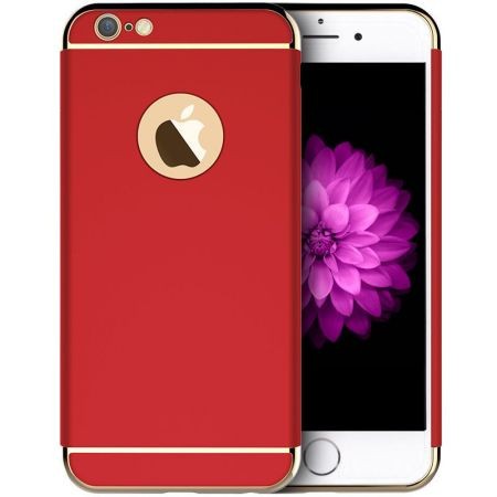 Carcasa cu folie de protectie inclusa pentru iPhone 6, MyStyle&reg; Pro, Red Plated, Perfect Fit
