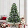VidaXL Brad de Crăciun artificial pre-luminat cu set de bile Verde 3395363