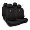 Set Huse Scaune Auto pentru Opel Corsa C - Momo Modern, negru si cusatura rosie, 10 bucati