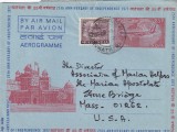 FILATELIE TEMATICA - PLIC INIDA TEMATICA AVION AVIOANE AVIATIE AIRMAIL AEROGRAM, Stampilat