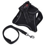 Ham Negru cu Lesa pentru Caini (M) 120x2.0cm