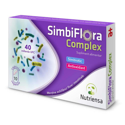 SimbiFlora Complex 10 capsule vegetale Antibiotice foto