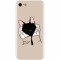 Husa silicon pentru Apple Iphone 6 Plus, Th Black Cat In Hands