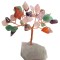 Copac cu cristale Multicolor, pe suport pietre semipretioase, 9 cm