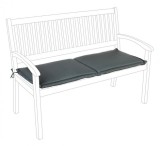Cumpara ieftin Perna bancuta 2 locuri din textil gri antracit Nat 115 cm x 47 cm x 3 h