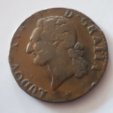 Franța 1/2 sol / 6 deniers 1791 W / Lille Ludovic XVI, Europa