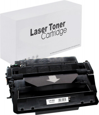 Toner de imprimanta pentru HP , CE255X , Negru , 12500 pagini , neutral box foto