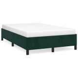Cumpara ieftin Cadru de pat fara saltea verde inchis 120x190 cm catifea