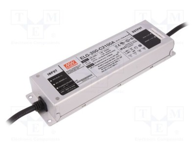 Alimentator LED MEAN WELL 200W 48-96VDC 1050-2100mA IP65 foto
