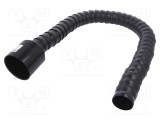 Tub flexibil pentru extractor de fum QUICK 800mm, diametru 75mm/50mm