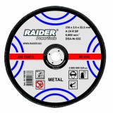 Disc pentru taiere metal 230x2x22,2 mm Raider Power Tools