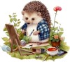 Sticker decorativ, Arici, Multicolor, 67 cm, 1276STK-1