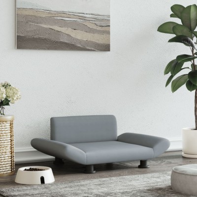 Gossi pat de caini, gri deschis, 70x45x28 cm, material textil foto