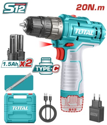 TOTAL - MASINA DE GAURIT CU ACUMULATOR 12V/LED LI-ION (2 ACUMULATORI 1.5Ah) PowerTool TopQuality foto