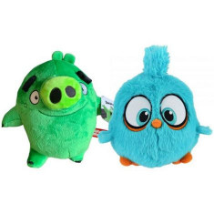 Set 2 jucarii din plus Leonard 20 cm si Blue Bird 18 cm, Angry Birds