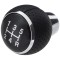 Nuca schimbator de viteze, Modecar, Piele ecologica, 5 viteze, Compatibil Mitsubishi ASX III 2010-, Negru/Crom