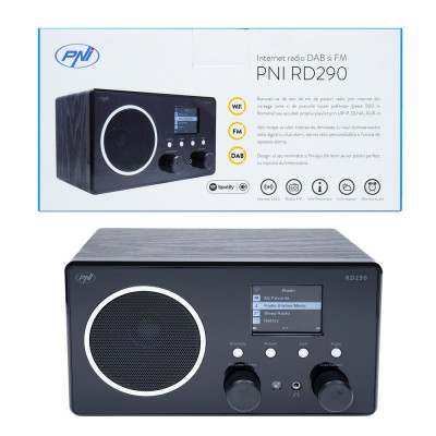 Resigilat : Internet radio DAB si FM PNI RD290 prin Wi-Fi, analog FM, Spotify Conn foto