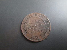 Australia _ 1/2 penny _ 1921 foto