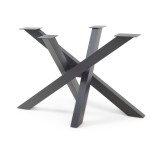 Cadru de masa Umala 115x65x72 cm din otel negru pentru proiecte DIY