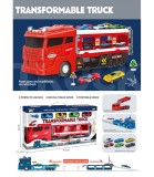 Camion Transformabil pentru Copii cu 4 Mașini și Rampă de 115 Cm
