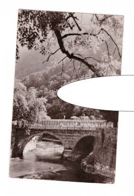 CP Baile Herculane - Podul acoperit peste Cerna, RPR, circulata 1964, stare buna foto
