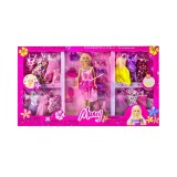Papusa Muncy, 15 rochii, Plastic, Peste 3 ani, Roz