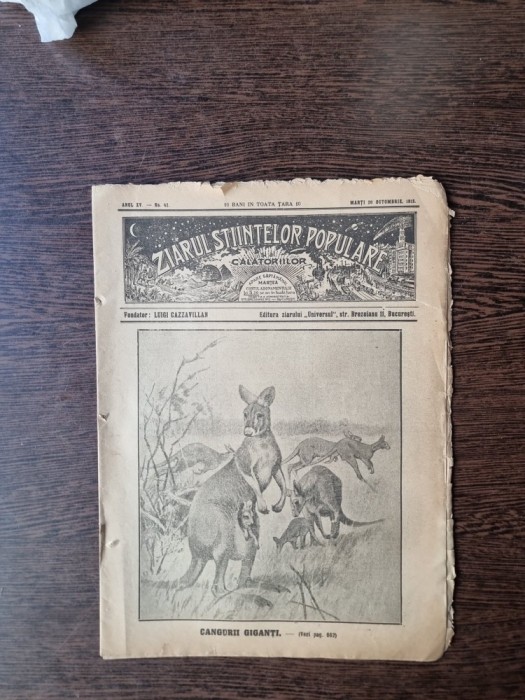 Ziarul Științelor Populare și al Călătoriilor - nr 42/1915 -