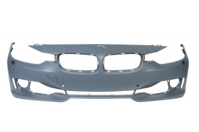 Bara fata Bmw Seria 3 (F30/F31/F34/F35), 01.2012-05.2015, grunduita, cu gauri pentru senzori de parcare,cu gauri pentru spalatoare faruri, 5111729299 foto