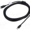 Cablu USB 2.0 USB B la USB C 3m negru LANBERG