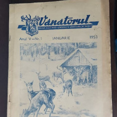 REVISTA VANATORUL ANUL 1953 LUNA IANUARIE