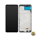 Display cu Touchscreen MP compatibil cu Samsung Galaxy A22 A225 cu Rama Versiune OLED Negru