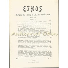 Ethos. Revista De Teorie A Culturii (Serie Noua) - Nr.: 2/1990 ( Aprilie-Iunie)