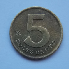 5 SOLES DE ORO 1978 PERU