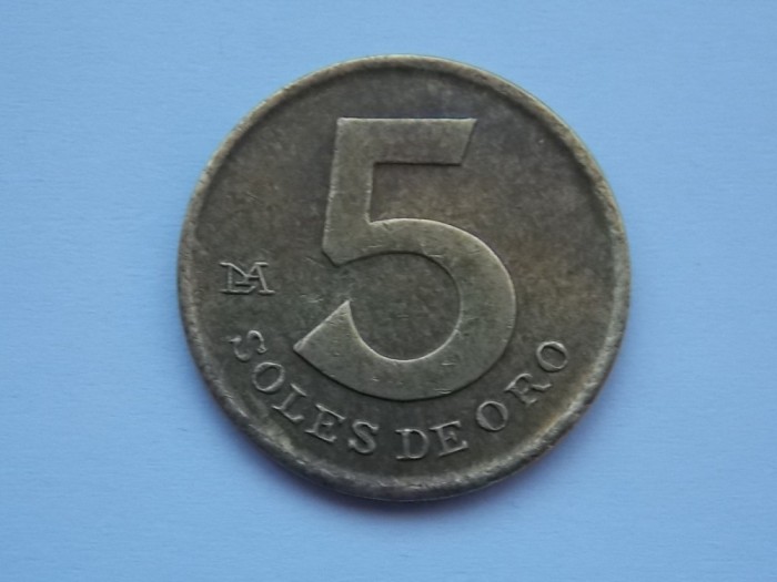 5 SOLES DE ORO 1978 PERU