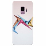 Husa silicon pentru Samsung S9, Abstract Minimalistic Colors Triangles