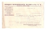 Document cu antet Banca Marmorosch, Blank &amp; Co. S.A., sucursala Oradea, 1930, in limba franceza