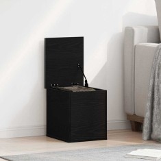 vidaXL Cutie de depozitare Stejar negru 30 x 35 x 35 cm Lemn compozit 868695