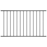 vidaXL Panou de gard, negru, 1,7 x 1 m, oțel vopsit electrostatic