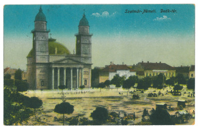 5128 - SATU-MARE, Maramures, Market, Romania - old postcard - used - 1916 foto
