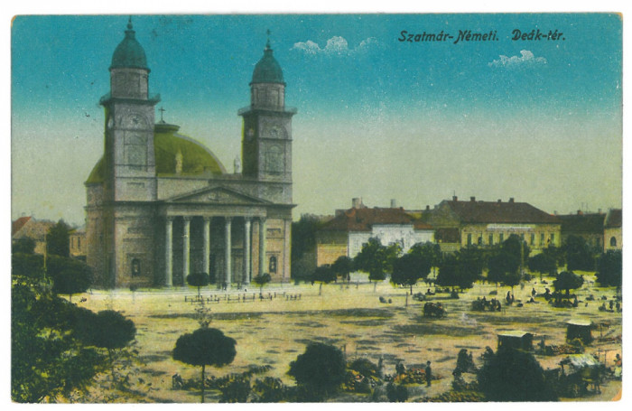 5128 - SATU-MARE, Maramures, Market, Romania - old postcard - used - 1916